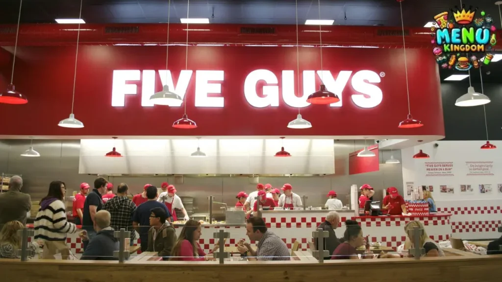 Five Guys Menu Prices in USA